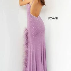 In Stock Jovani 08283 Light Blue Prom Dress Feather Trimmed Side Slit V Neckline Backless Beaded Size 4 22 In Stock Jovani 08283 Light Blue Prom Dress Feather Trimmed Side Slit V Neckline Backless Beaded Size 4