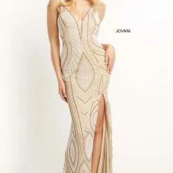 Jovani 08455 Long Straight Prom Pageant Gown