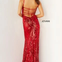 Jovani 08481 Long Straight Sequin Prom Pageant Gown Sequin Dresses