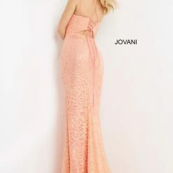 Jovani 08489 Long Straight Prom Pageant Gown Formal Dress Shimmer Corset Back Corset Dresses