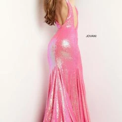 Mermaid Dresses Jovani 09113 Long Straight Prom Pageant Gown Fitted Sequin V Neck Dress