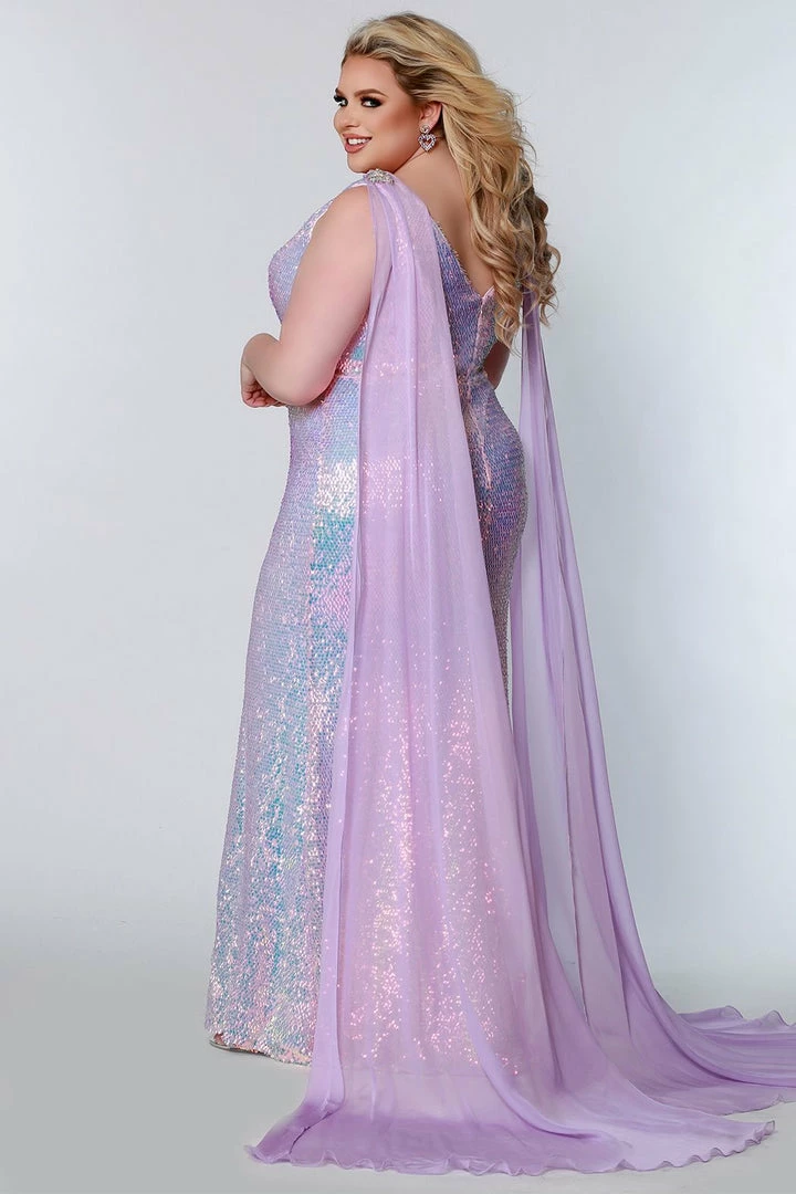 In Stock Johnathan Kayne Sydney's Closet JK2109 Size 20 Sequin Cape Prom Dress Plus Sized Mermaid JK 2109 Mermaid Dresses 4 In Stock Johnathan Kayne Sydney's Closet JK2109 Size 20 Sequin Cape Prom Dress Plus Sized Mermaid JK 2109 Mermaid Dresses
