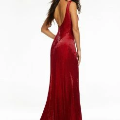 Ashleylauren Ashley Lauren 11173 Liquid Beaded One Shoulder Evening Gown Pageant Dress