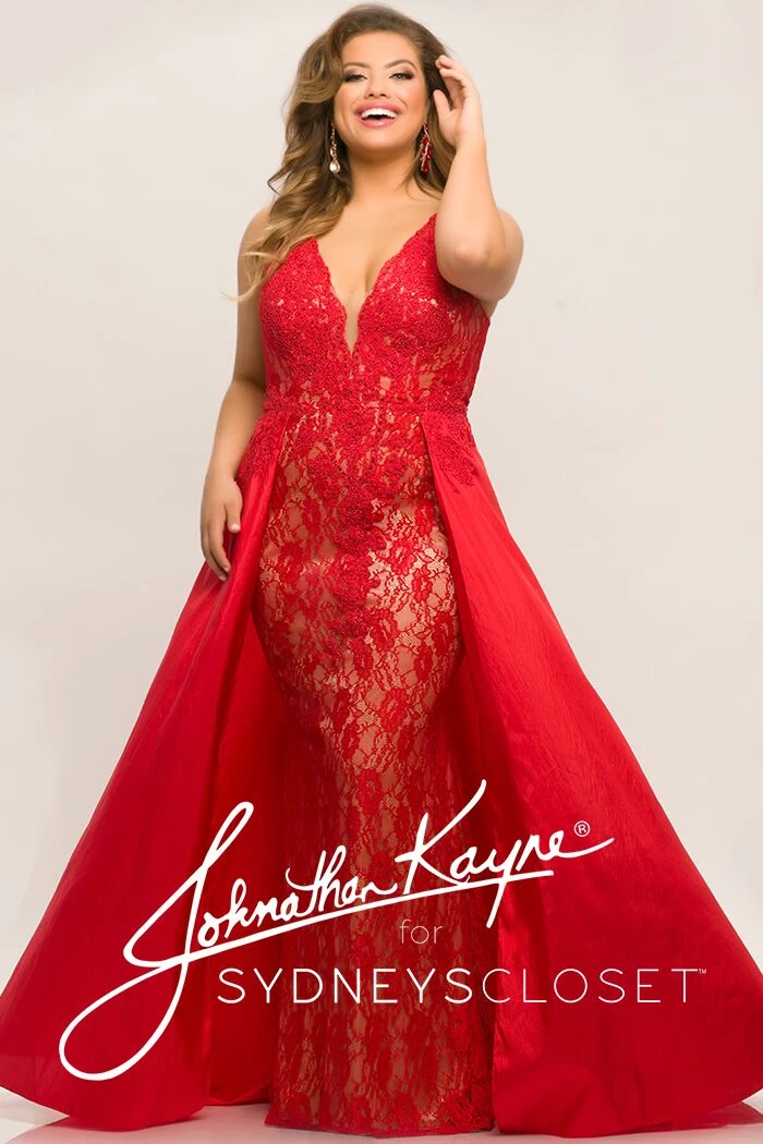 In Stock Long Sleeve Dresses Johnathan Kayne Sydney's Closet JK 2016 Size 24 Plus Size Lace Prom Dress Evening Gown 12 In Stock Long Sleeve Dresses Johnathan Kayne Sydney's Closet JK 2016 Size 24 Plus Size Lace Prom Dress Evening Gown