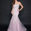 In Stock Nina Canacci 9120 Size 0,4,8 Long Shimmer Lace Mermaid Prom Dress Pageant Gown Backless Corset Mermaid Dresses