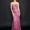In Stock Mermaid Dresses Nina Canacci 6556 Size 8 Long Mermaid Prom Pageant Gown Sheer Lace Corset Dress Train