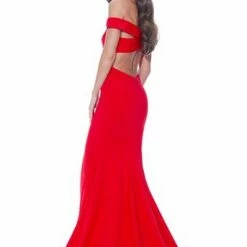 Ashleylauren Ashley Lauren 11025 Off Shoulder Scuba Prom Dress With Crisscross Back 24 Ashleylauren Ashley Lauren 11025 Off Shoulder Scuba Prom Dress With Crisscross Back