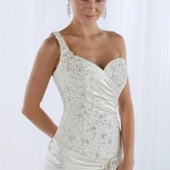 In Stock Impression Bridal 10092 One Strap Fit And Flare Mermaid Wedding Gown Size 2 Ivory 7 In Stock Impression Bridal 10092 One Strap Fit And Flare Mermaid Wedding Gown Size 2 Ivory