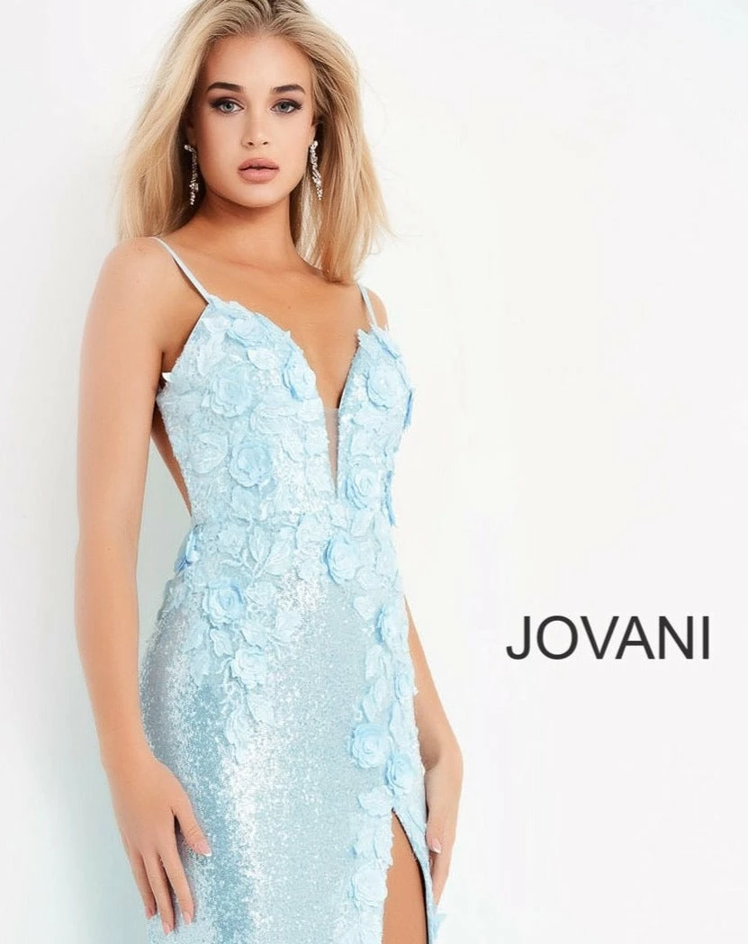 Mermaid Dresses Jovani 1012 Sequin Fitted Prom Dress Slit Prom Pageant Backless Floral Bodice 6 Mermaid Dresses Jovani 1012 Sequin Fitted Prom Dress Slit Prom Pageant Backless Floral Bodice