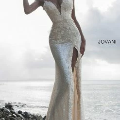 Mermaid Dresses Jovani 1012 Sequin Fitted Prom Dress Slit Prom Pageant Backless Floral Bodice 38 Mermaid Dresses Jovani 1012 Sequin Fitted Prom Dress Slit Prom Pageant Backless Floral Bodice