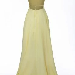 Dave & Johnny 10273 Long Maxi Slit Backless Prom Dress Corset Chiffon Gown