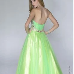 In Stock Nina Canacci 1030 Size 18 Long Tulle Ballgown Prom Dress Neon Green Gown Ballgown Dresses