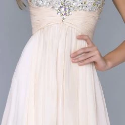 In Stock CLEARANCE Nina Canacci 1040 Size 6 Long A Line Prom Dress Embellished Babydoll Gown