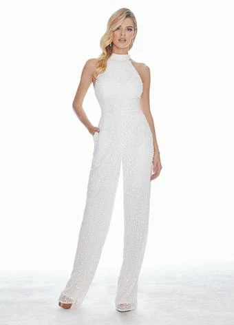 Ashleylauren Ashley Lauren 1434 Fully Beaded Sequins Halter Top Jumpsuit High Neckline Straight Legs 15 Ashleylauren Ashley Lauren 1434 Fully Beaded Sequins Halter Top Jumpsuit High Neckline Straight Legs