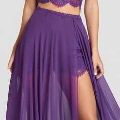 In Stock Backless Dresses Ellie Wilde EW118109 Size 2 Short Two Piece Lace Romper Overskirt Formal Dress 13 In Stock Backless Dresses Ellie Wilde EW118109 Size 2 Short Two Piece Lace Romper Overskirt Formal Dress