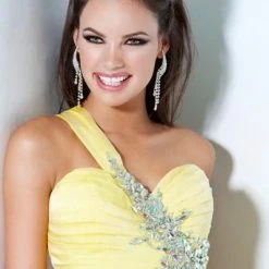 In Stock CLEARANCE Jovani 111042 Size 14 Royal Long One Shoulder Formal Prom Dress A Line Gown