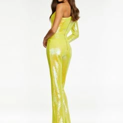 Ashleylauren Ashley Lauren 11110 Long Sequin Bell Sleeve Pageant Jumpsuit One Shoulder Jumpsuits & Rompers 23 Ashleylauren Ashley Lauren 11110 Long Sequin Bell Sleeve Pageant Jumpsuit One Shoulder Jumpsuits & Rompers