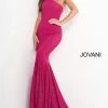 Jovani 1119 Long Glitter Jersey Prom Dress Evening Gown One Shoulder Mermaid Mermaid Dresses