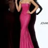 Mermaid Dresses Jovani 1121 Long Embellished Fitted Prom Dress Strapless Evening Gown Shimmer