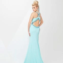 In Stock Tony Bowls Paris Jersey Backless Dress 115709 Mint Size 6 Formal Prom Gown Pageant
