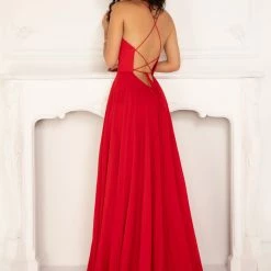 Lucci Lu 1173 Long Maxi Slit Backless Prom Dress Formal Gown Corset Backless Backless Dresses