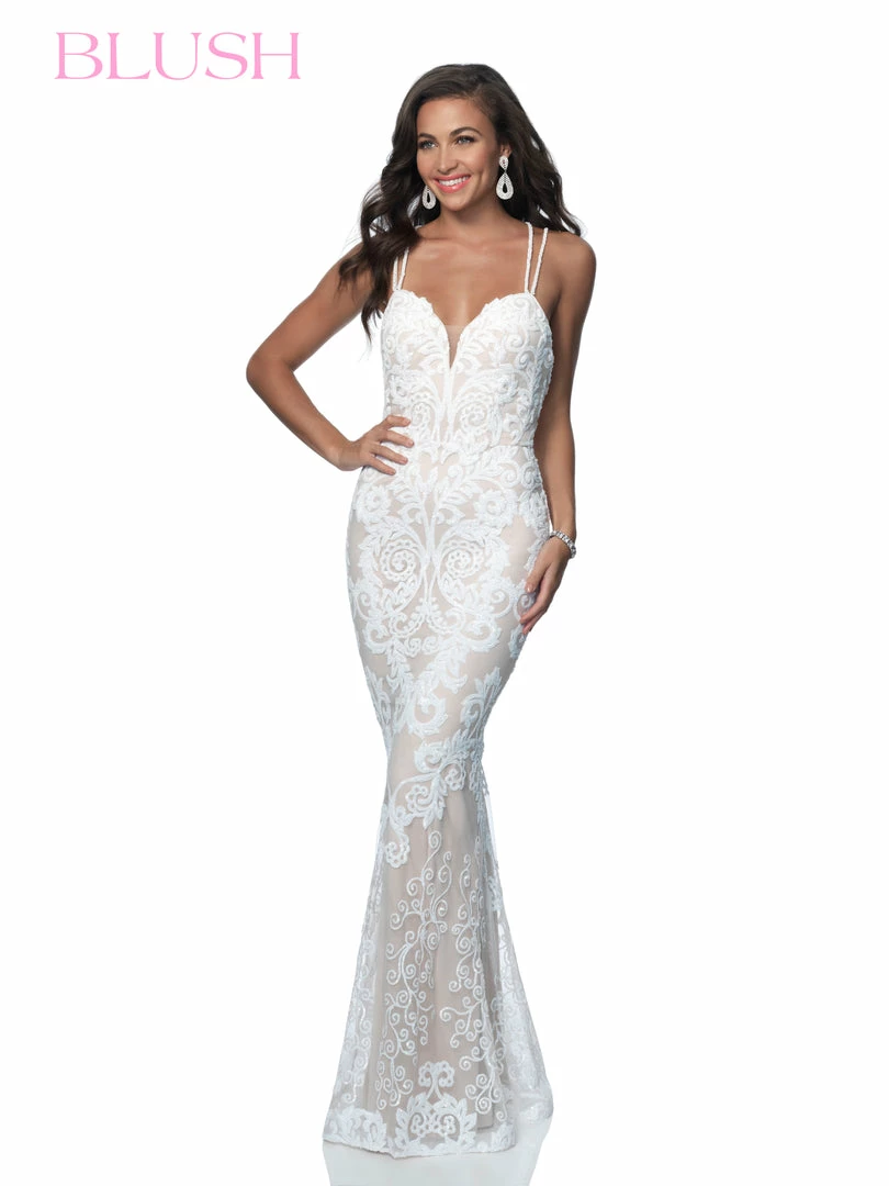 In Stock Blush Prom 11967 Size 4 Long Sequin Fitted Prom Dress Wedding Gown Backless 4 In Stock Blush Prom 11967 Size 4 Long Sequin Fitted Prom Dress Wedding Gown Backless