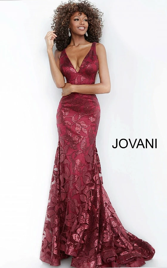Mermaid Dresses Jovani 1237 Plunging Neckline Sleeveless Mermaid Sequin Prom Dress 3 Mermaid Dresses Jovani 1237 Plunging Neckline Sleeveless Mermaid Sequin Prom Dress
