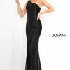Jovani 1248 One Shoulder Beaded Fitted Prom Dress