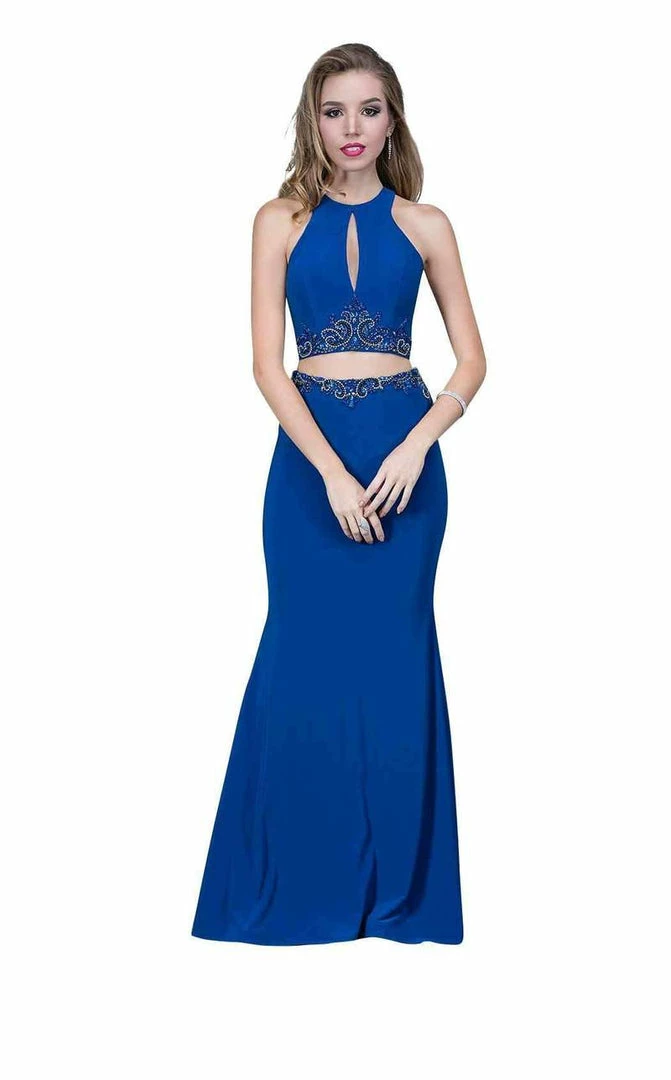 In Stock Nina Canacci 1353 Size 10, 14 Long Two Piece Formal Dress Backless High Neck 3 In Stock Nina Canacci 1353 Size 10, 14 Long Two Piece Formal Dress Backless High Neck