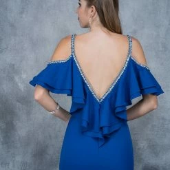 In Stock Nina Canacci 1375 Cold Shoulder Prom Dress Royal Size 2 Off The Shoulder Gown 8 In Stock Nina Canacci 1375 Cold Shoulder Prom Dress Royal Size 2 Off The Shoulder Gown