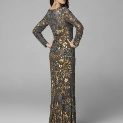 Primavera Couture 1401 Long Sleeve Sequin High Neck Formal Evening Dress 52 Primavera Couture 1401 Long Sleeve Sequin High Neck Formal Evening Dress