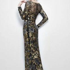Primavera Couture 1401 Long Sleeve Sequin High Neck Formal Evening Dress 46 Primavera Couture 1401 Long Sleeve Sequin High Neck Formal Evening Dress