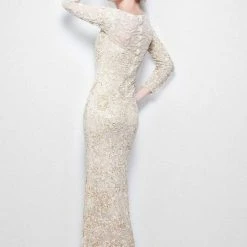Primavera Couture 1401 Long Sleeve Sequin High Neck Formal Evening Dress 48 Primavera Couture 1401 Long Sleeve Sequin High Neck Formal Evening Dress