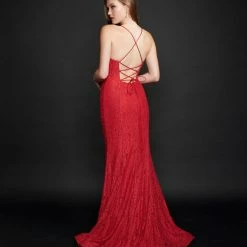 Nina Canacci 1523 Long Lace Prom Dress Pageant Gown