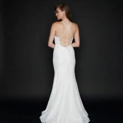 Nina Canacci 1523 Long Lace Prom Dress Pageant Gown