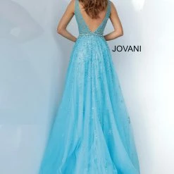 Jovani 1572 Embellished Plunging Neckline Prom Dress Evening Gown A Line 8 Jovani 1572 Embellished Plunging Neckline Prom Dress Evening Gown A Line