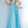 Jovani 1572 Embellished Plunging Neckline Prom Dress Evening Gown A Line