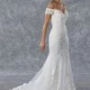 In Stock Mermaid Dresses Stella Couture 21068 Size 10 Off The Shoulder Mermaid Wedding Dress Lace Bridal Gown