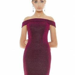 In Stock Mermaid Dresses Ashley Lauren 1606 Size 10 Long Metallic Mermaid Prom Dress Of The Shoulder Pageant Gown