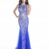 In Stock Envious Couture 16092 Cobalt Blue Prom Dress Pageant Gown Mermaid Size 8 Mermaid Dresses