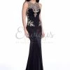 In Stock Envious Couture 16093 Size 4 Black Prom Dress Pageant Gown
