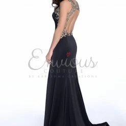 In Stock Envious Couture 16093 Size 4 Black Prom Dress Pageant Gown 5 In Stock Envious Couture 16093 Size 4 Black Prom Dress Pageant Gown
