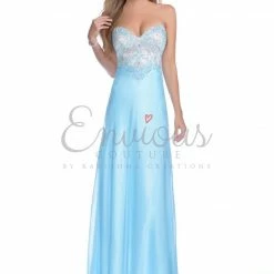 Envious Couture 16104 Turquoise Prom Dress Size 8 Or 12 In Stock