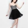 In Stock Primavera Couture 1619 Black Size 8 Beaded Bodice Homecoming Dress