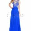 In Stock CLEARANCE Envious Couture 16224 Chiffon Prom Dress In Royal Blue Size 2 Formal Evening Gown