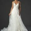 In Stock Stella Couture 21082 Size 16 Long A Line Off White Lace V Neck Prom Wedding Dress Ballgown Dresses 2 In Stock Stella Couture 21082 Size 16 Long A Line Off White Lace V Neck Prom Wedding Dress Ballgown Dresses