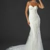 In Stock Stella Couture 22510 Size 4 Long Lace Bridal Gown Strapless Wedding Dress Sheer Train 1 In Stock Stella Couture 22510 Size 4 Long Lace Bridal Gown Strapless Wedding Dress Sheer Train