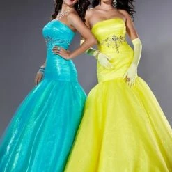 In Stock Mermaid Dresses Tiffany 16630 Size 14 Turquoise Shimmer Mermaid Prom Dress Pageant Corset Gown