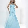 In Stock Tiffany 16676 Size 20 Turquoise Mermaid Prom Dress Plus Size Corset Back Formal Gown