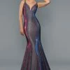 Stella Couture 22059 Long Shimmer Mermaid Formal Prom Dress Iridescent Gown Mermaid Dresses